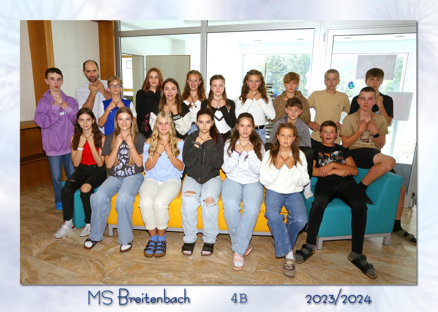 Klassenfoto 4b-Spaß
