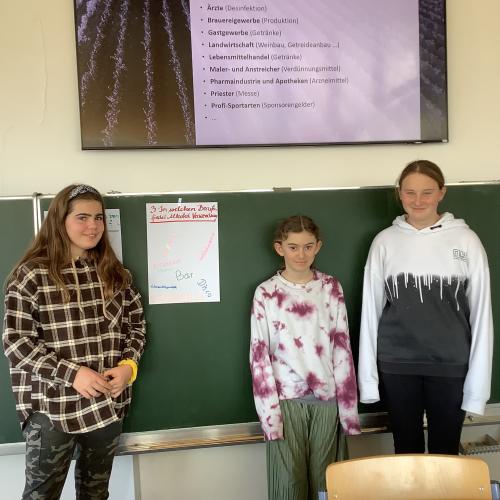 Alkohol Schwerpunkt in den 3. Klassen 