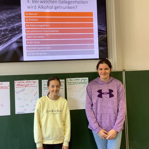 Alkohol Schwerpunkt in den 3. Klassen 