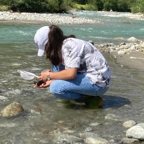 Wissenschaftlerin bei der Arbeit!