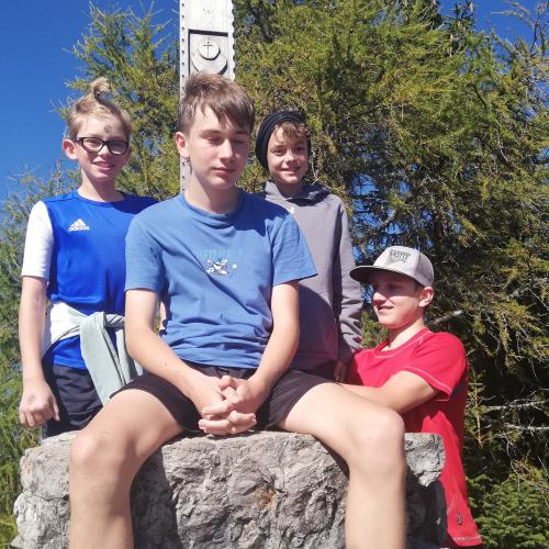 Daniel, Sebi, Tobi und Florian